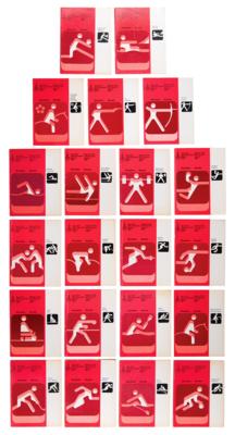 Lot #3299 Moscow 1980 Summer Olympics Set of (21) Results Booklets - Image 1