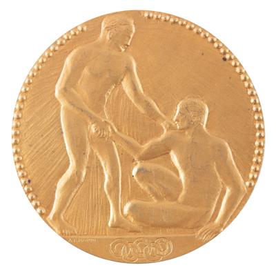 Lot #3063 Paris 1924 Summer Olympics Gold Winner's