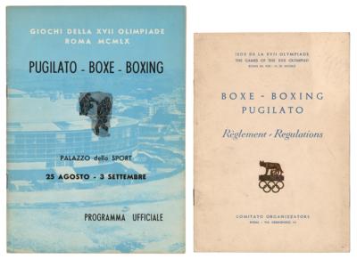 Lot #3297 Rome 1960 Summer Olympics Boxing Program