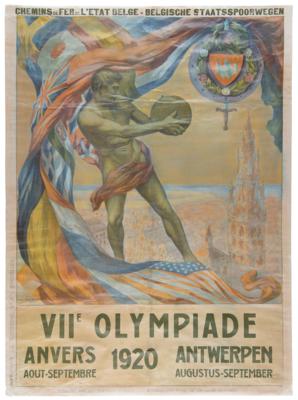 Lot #3283 Antwerp 1920 Olympics Poster