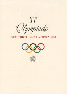 Lot #3385 St. Moritz 1948 Winter Olympics Organizing Committee Invitation to Participate - Image 1