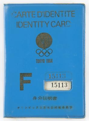 Lot #3255 Tokyo 1964 Summer Olympics ID Booklet - Image 1