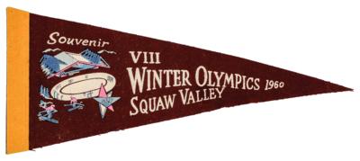 Lot #3417 Squaw Valley 1960 Winter Olympics Mini Pennant - Image 1