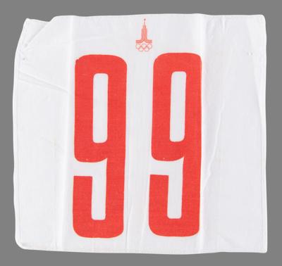 Lot #3357 Moscow 1980 Summer Olympics Athletics Competitor's Number - Image 1