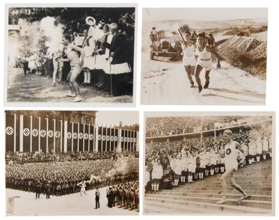 Lot #3420 Berlin 1936 Summer Olympics (4) Press Photos of the First Torch Relay - Image 1