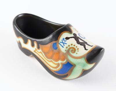 Lot #3368 Amsterdam 1928 Summer Olympics Commemorative Ceramic Clog - Image 1