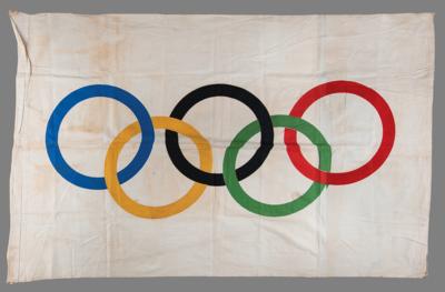 Lot #3378 Olympics Flag - believed to originate from the Berlin 1936 Summer Games - Image 1