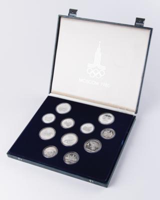 Lot #3374 Moscow 1980 Summer Olympics (28) Coin Set - Image 1