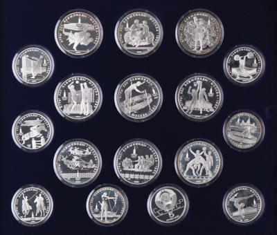 Lot #3374 Moscow 1980 Summer Olympics (28) Coin Set - Image 3