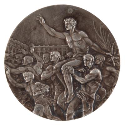 Lot #3067 Berlin 1936 Summer Olympics Silver Winner's Medal - Image 2