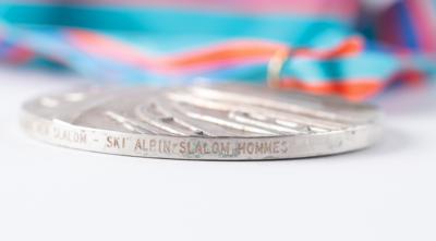Lot #3096 Calgary 1988 Winter Olympics Silver Winner's Medal for Alpine Skiing - Image 6
