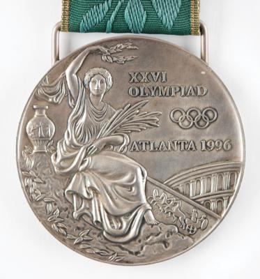 Lot #3103 Atlanta 1996 Summer Olympics Silver Winner's Medal for Greco-Roman Wrestling - Image 3