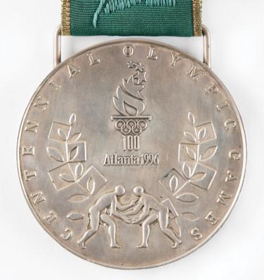 Lot #3103 Atlanta 1996 Summer Olympics Silver Winner's Medal for Greco-Roman Wrestling - Image 4