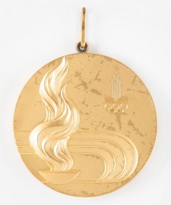 Lot #3090 Moscow 1980 Summer Olympics Gold Winner's Medal for Handball - Image 2