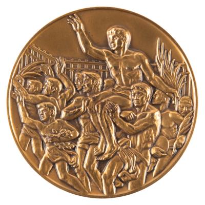 Lot #3084 Tokyo 1964 Summer Olympics Bronze Winner's Medal for Fencing - Image 2