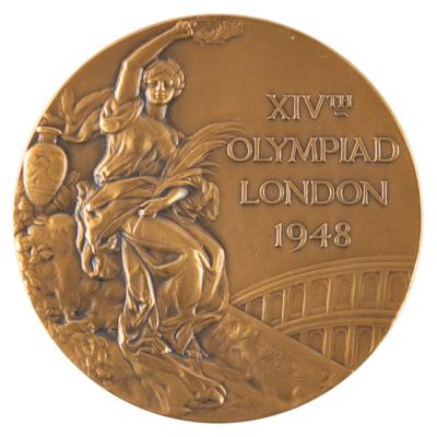 Lot #3072 London 1948 Summer Olympics Bronze Winner's Medal - Image 1