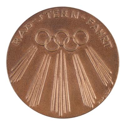 Lot #3127 Berlin 1936 Summer Olympics Cycling Participation Medal - Image 2