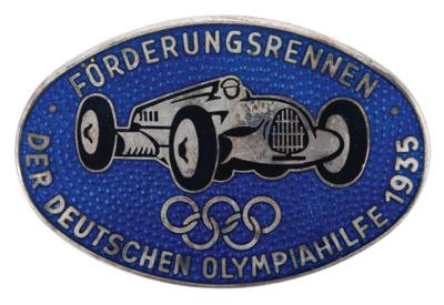 Lot #3209 Berlin 1936 Summer Olympics Fundraising Racing Series Badge - Image 1