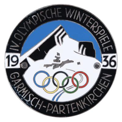 Lot #3366 Garmisch 1936 Winter Olympics Car Badge
