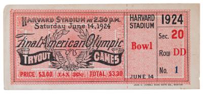 Lot #3331 Paris 1924 Summer Olympics American