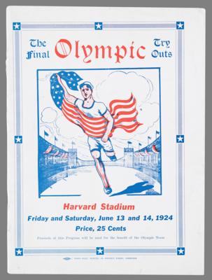 Lot #3314 Paris 1924 Summer Olympics American Try-Outs Program - Image 1