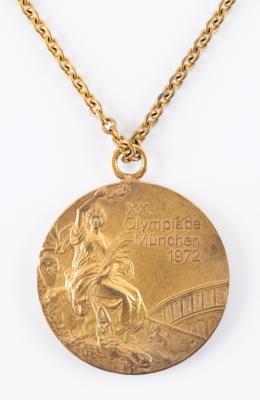 Lot #3000 Steve Genter's Collection of Munich 1972 Summer Olympics Gold, Silver, and Bronze Winner's Medals - Image 3