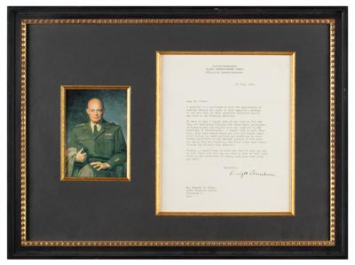 Lot #32 Dwight D. Eisenhower Typed Letter Signed in Support of the Christian War Effort - Image 1