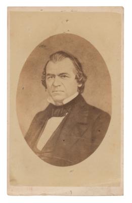 Lot #76 Andrew Johnson Carte-de-Visite