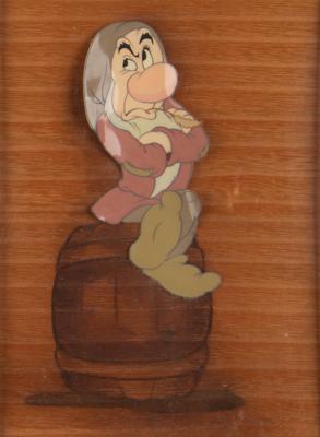 Lot #390 Grumpy production cel from Snow White and