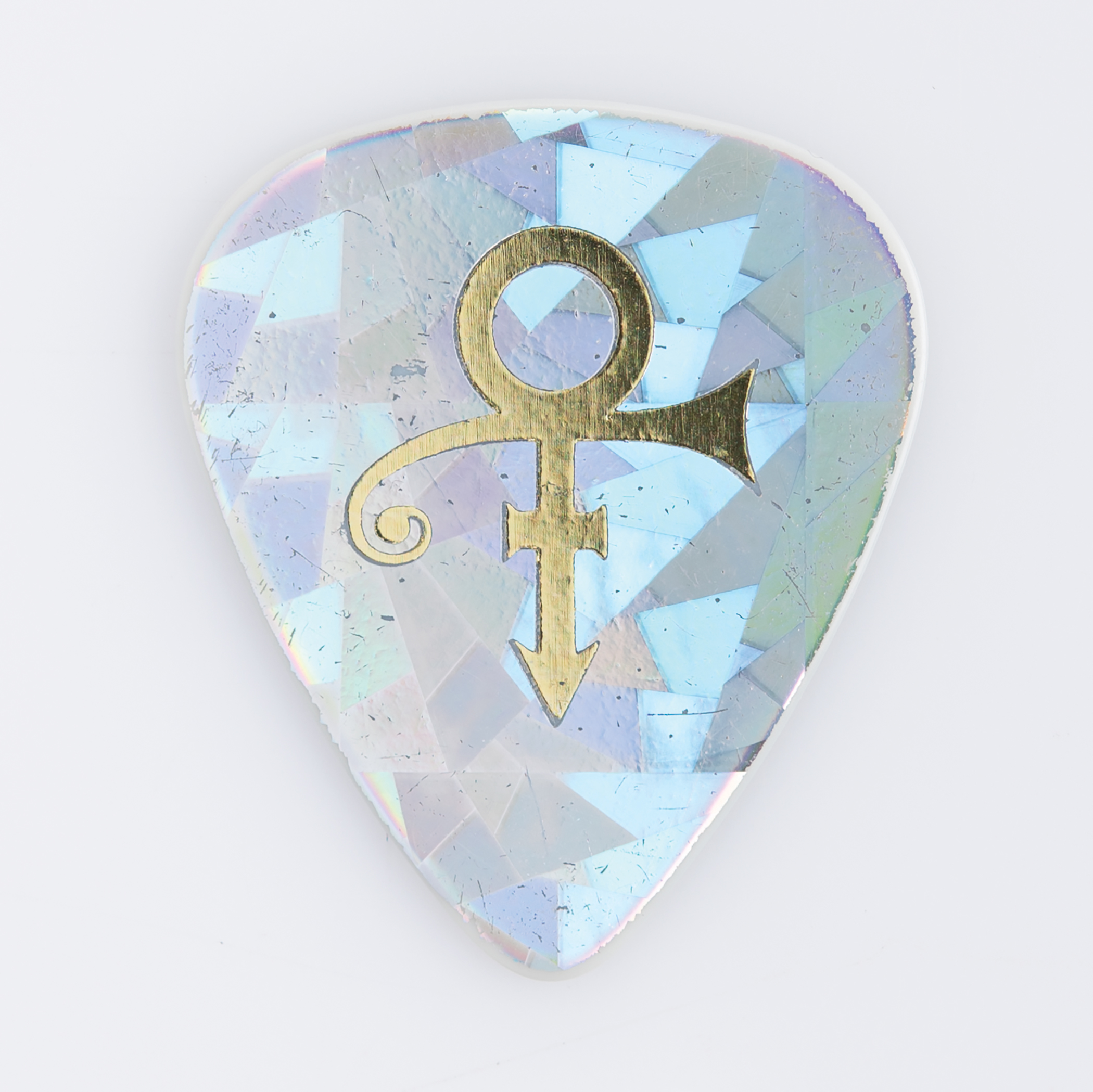 Lot #486 Prince's Stage-Used Holographic 'Love Symbol' Guitar Pick - Image 2