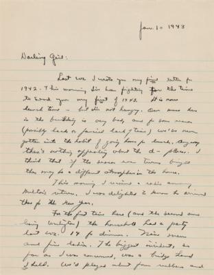 Lot #33 Dwight D. Eisenhower WWII-Dated Autograph Letter Signed to His Wife, Mamie - Image 2