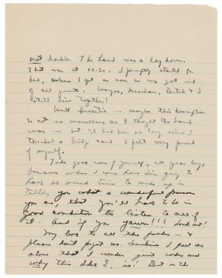 Lot #33 Dwight D. Eisenhower WWII-Dated Autograph Letter Signed to His Wife, Mamie - Image 4