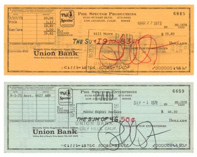 Lot #491 Phil Spector (2) Signed Checks - Image 1