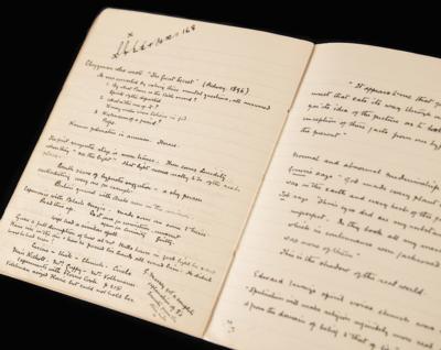 Lot #395 Arthur Conan Doyle Handwritten Notebook