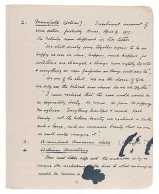 Lot #395 Arthur Conan Doyle Handwritten Notebook on Spiritualism - 30+ Pages on Seances, Mediums, Dickens and Automatic Writing - Image 10