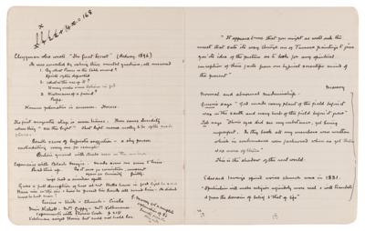 Lot #395 Arthur Conan Doyle Handwritten Notebook on Spiritualism - 30+ Pages on Seances, Mediums, Dickens and Automatic Writing - Image 8