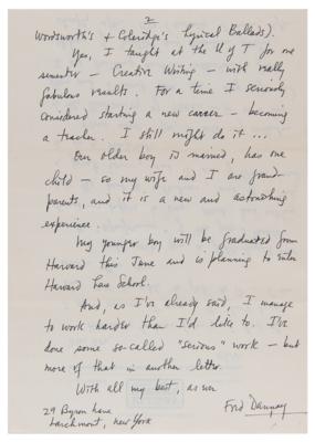 Lot #408 Ellery Queen: Frederic Dannay (11) Signed Letters - Image 3