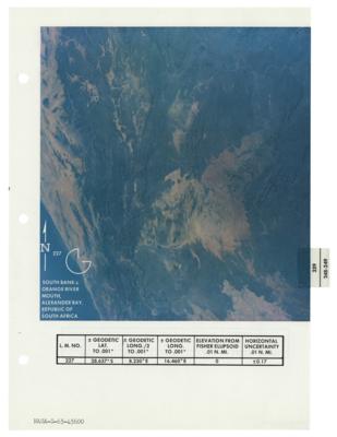 Lot #296 Apollo 9 Photo Map Checklist Page [Attested as Flown by Richard Garner] - Image 1