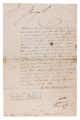 Lot #199 King George IV Document Signed