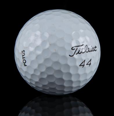 Lot #109 Barack Obama's Personal "POTUS" Titleist Golf Ball - Image 2