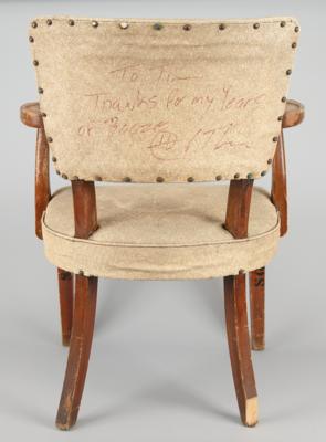 Lot #419 Hunter S. Thompson Signed Chair from His