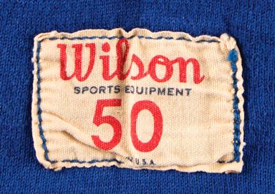 Lot #603 NY Giants Vintage c. 1950s Used Football Jersey - Image 3