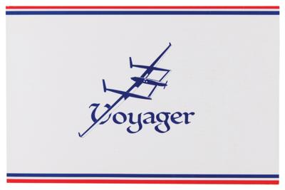 Lot #278 Voyager Flow Cover Signed by Dick Rutan and Jeana Yeager - Image 3