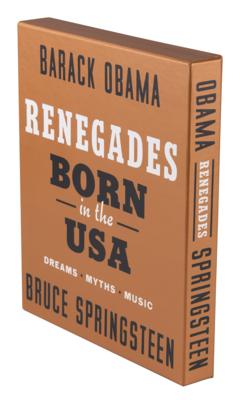 Lot #112 Barack Obama and Bruce Springsteen Signed Book –Renegades: Born in the USA - Image 3