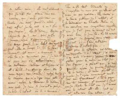 Lot #420 Hector Berlioz Autograph Letter Signed: "I was born for an extraordinary life" - Image 2