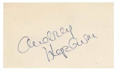 Lot #552 Audrey Hepburn Signature