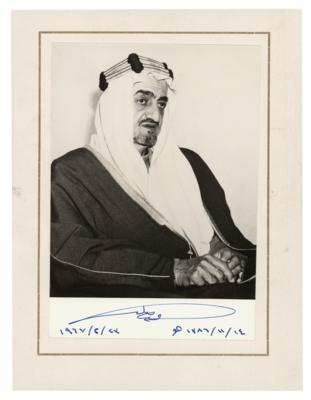 Lot #198 King Faisal of Saudi Arabia Signed