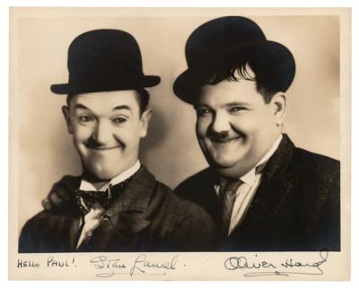 Lot #514 Laurel and Hardy Signed Photograph