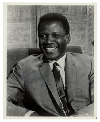 Lot #569 Sidney Poitier Signed Photograph - Image 1