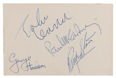 Lot #424 Beatles Signatures (1964) - obtained on